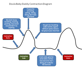 Doula Baby Daddy Contraction Diagram